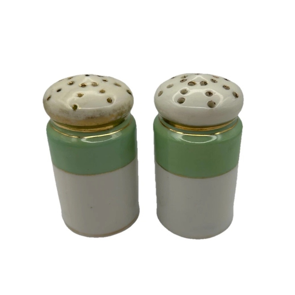 NIPPON Hand Painted Porcelain Salt & Pepper Shakers Vintage Small